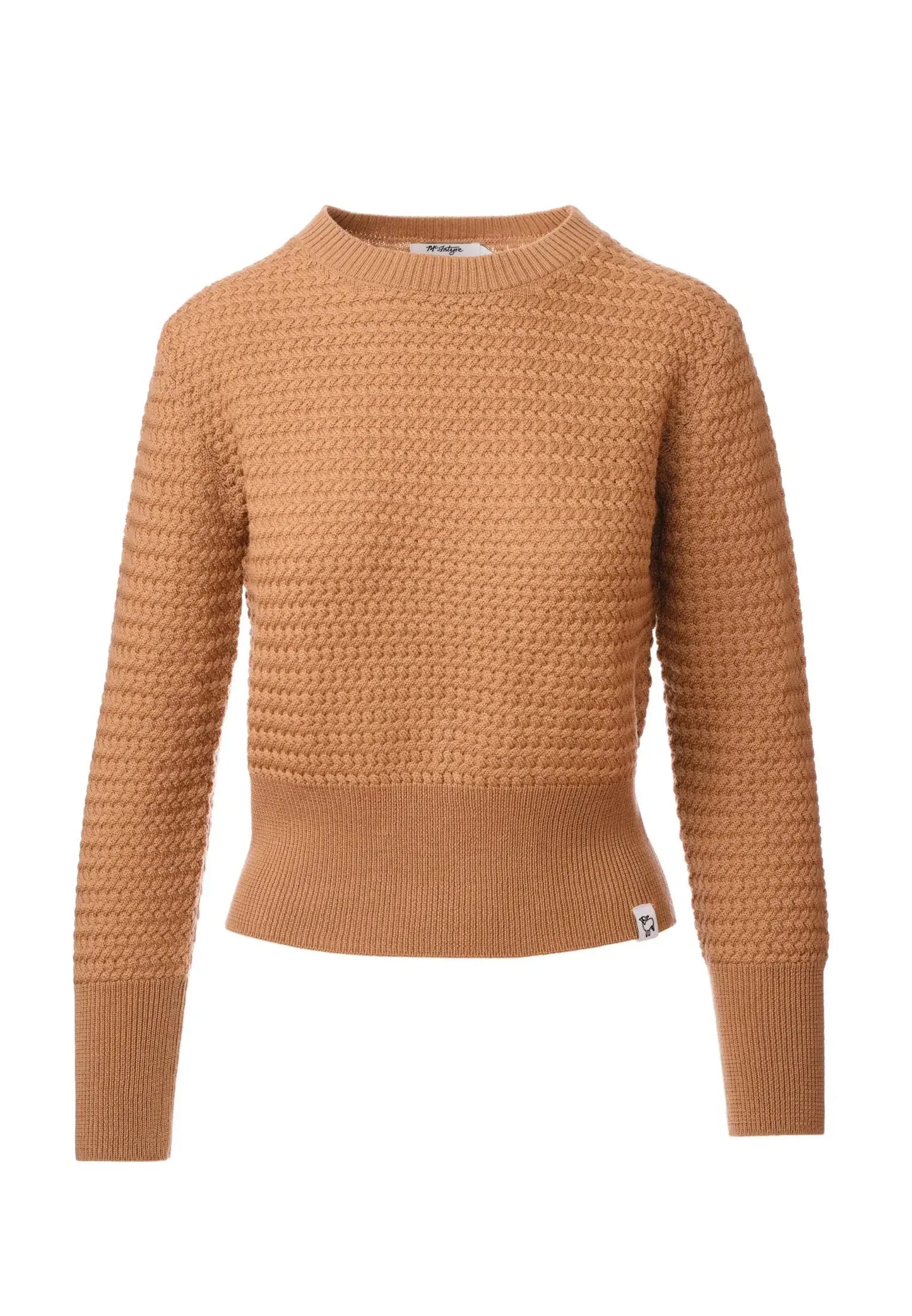McIntyre Polly Waffle Stitch in Oat - the tartan fox