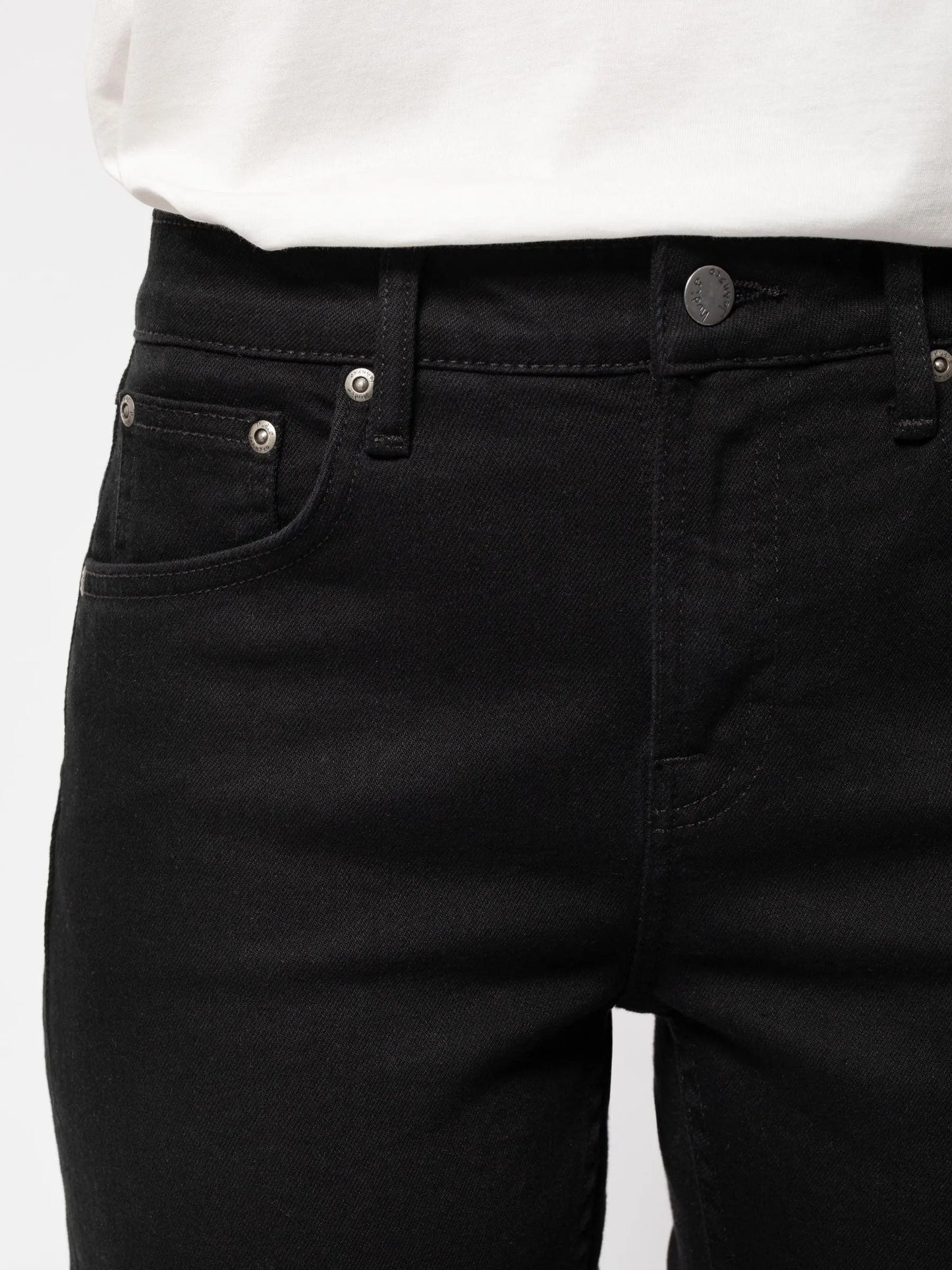 Nudie Jeans Straight Sally in Everblack - the tartan fox