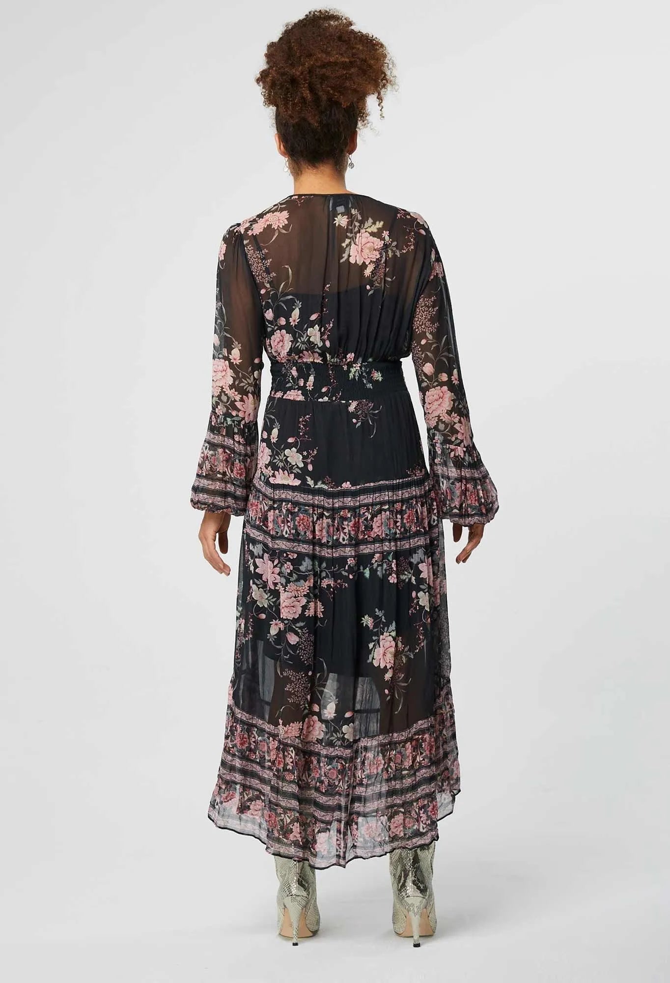OnceWas Ivy Cross Front Dress in Botany Border Print - the tartan fox
