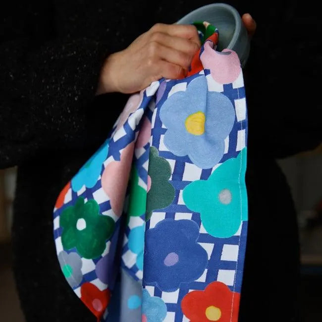 Shuh Flower Tea Towel - the tartan fox