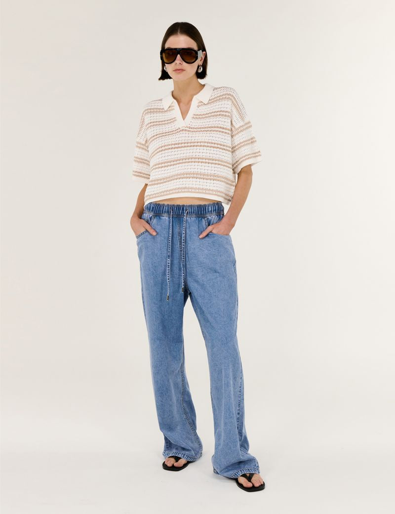 Staple the Label Rae Relaxed Chambray Pant