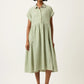 Nancybird Maja Dress in Green Stripe