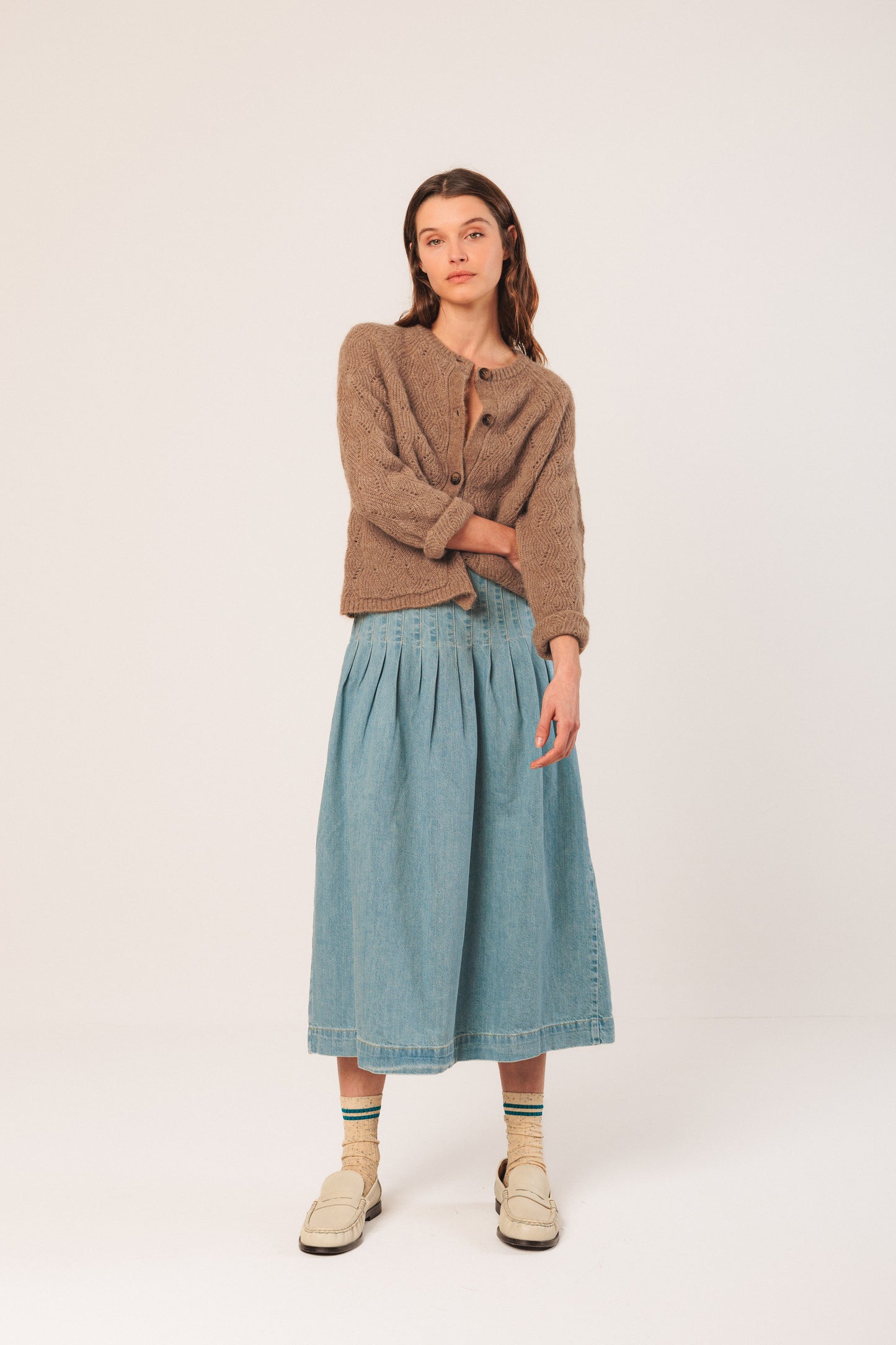 Indi and Cold Crochet Knit Cardigan