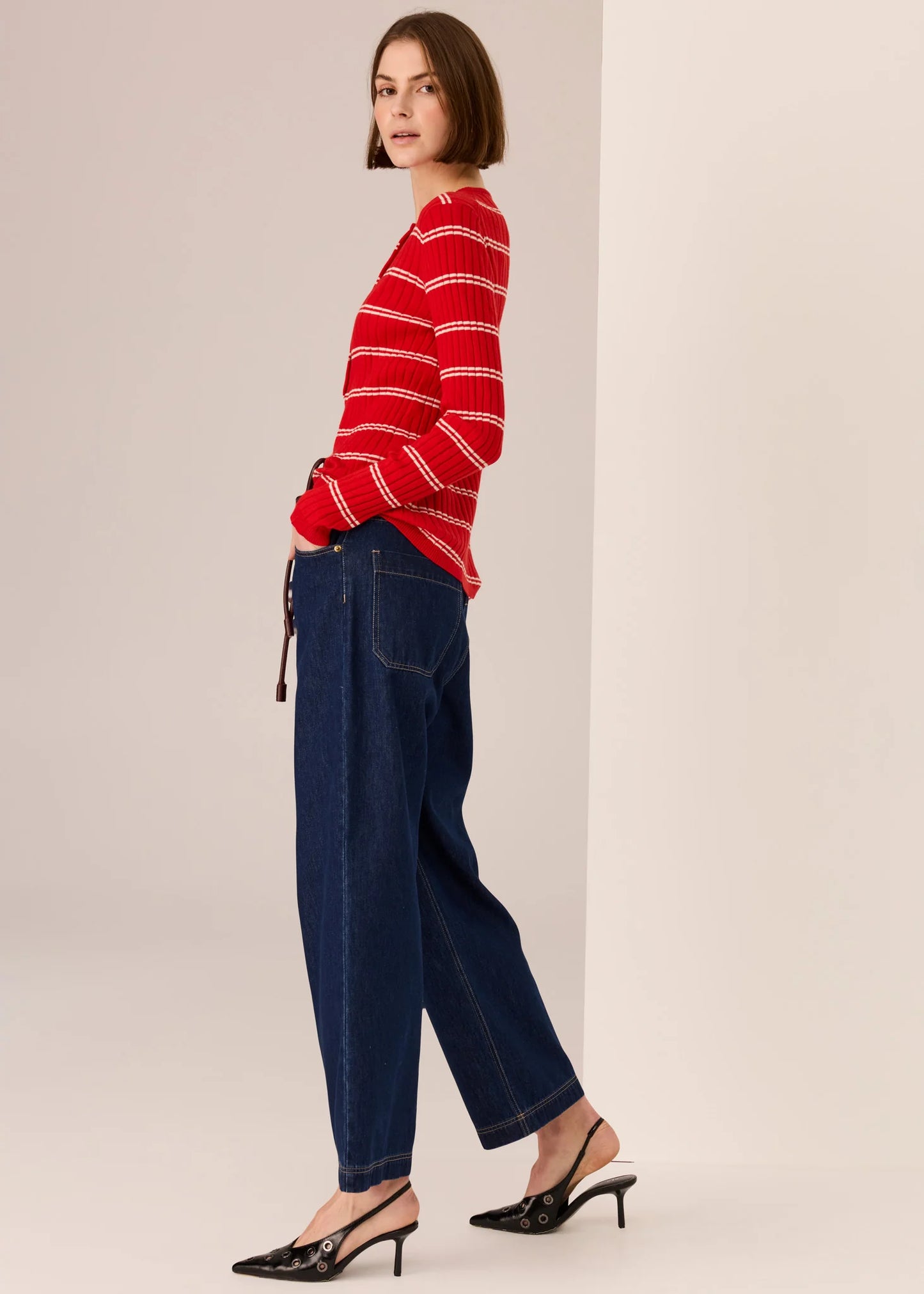 POL Tate Henley Knit Top
