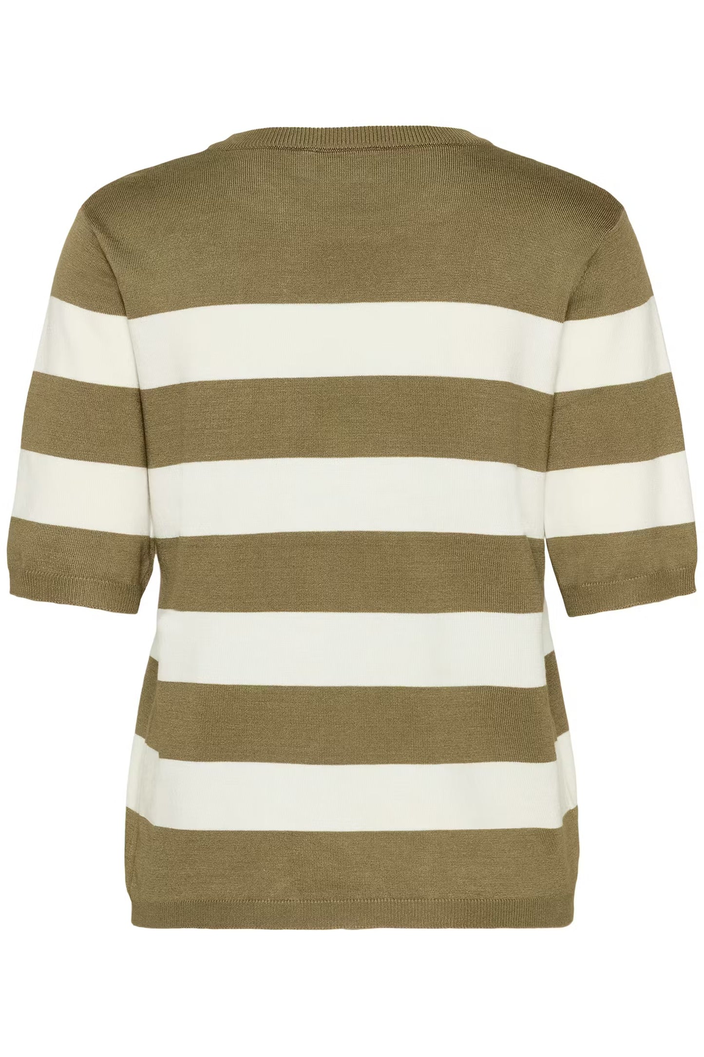 Kaffe KAlizza Striped Knit Dusky Green / Chalk