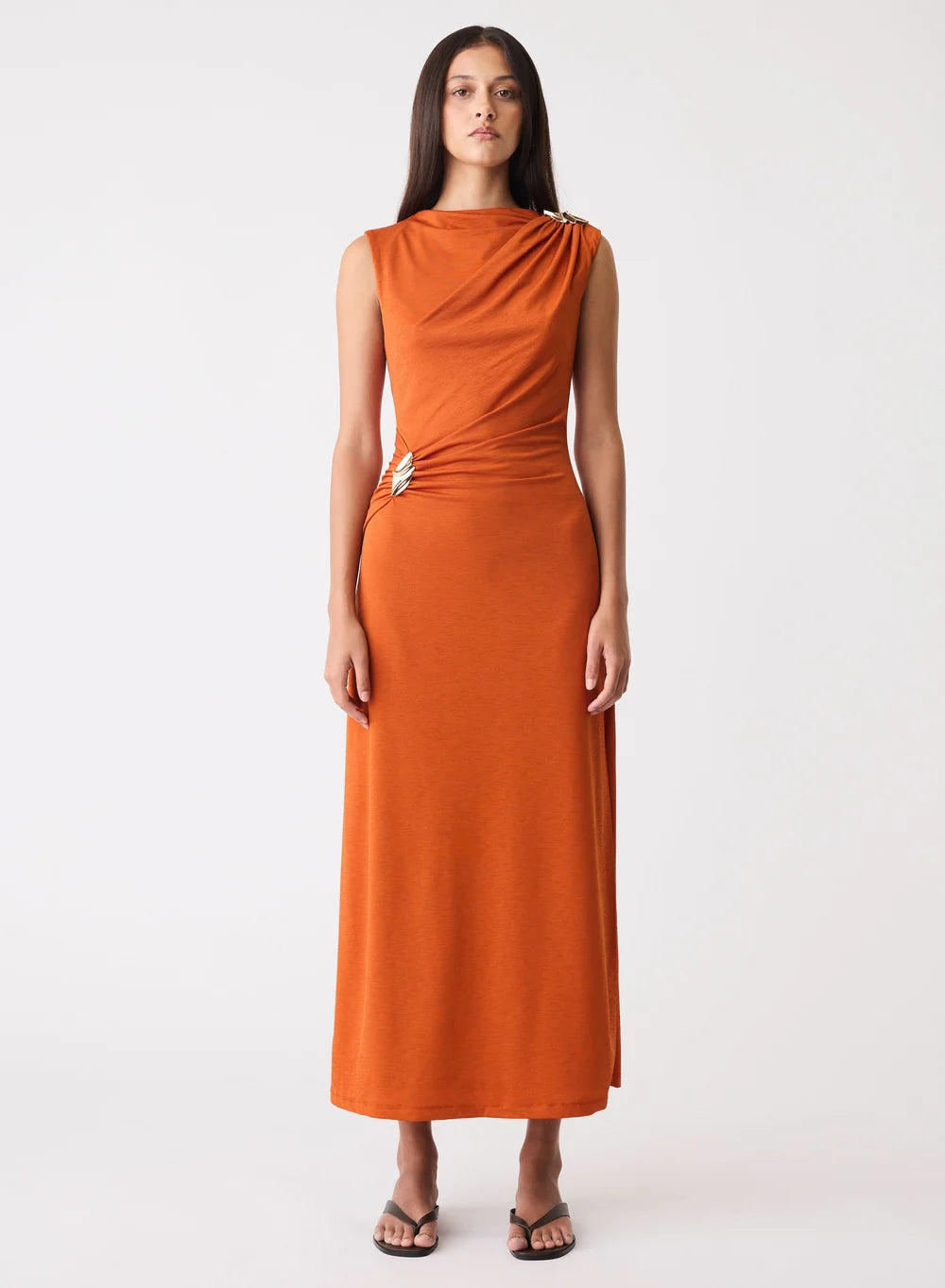 Esmaee Scultped Dress in Amber