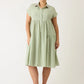 Nancybird Maja Dress in Green Stripe