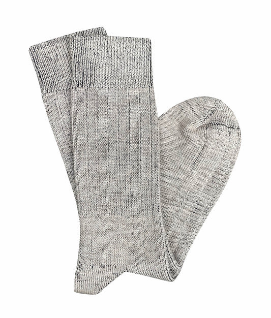 Grey marled knit socks for everyday wear, soft and comfortable