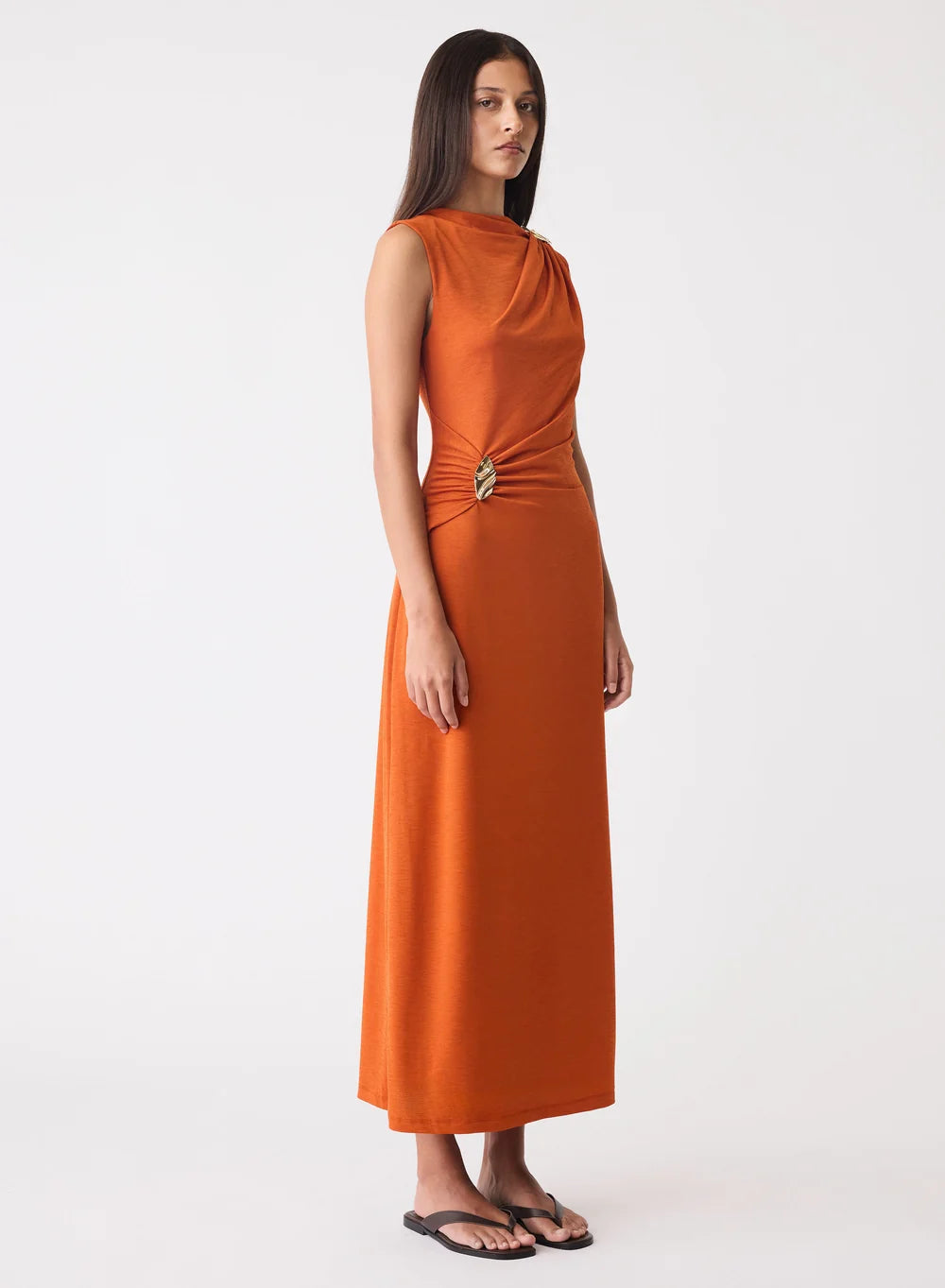 Esmaee Scultped Dress in Amber
