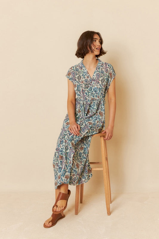 Indi and Cold Paisley Crossover Dress