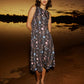 Nancybird Lidia Tie Dress in Watercolour Charcoal