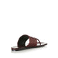 Alias Mae Heanie Leather Slide in Burgandy Leather