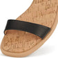 Rollie Sandal Cork Black