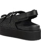 Rollie Ace Sandal Weave All Black