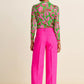 POM Amsterdam Wide Leg Pant in Pink Glow