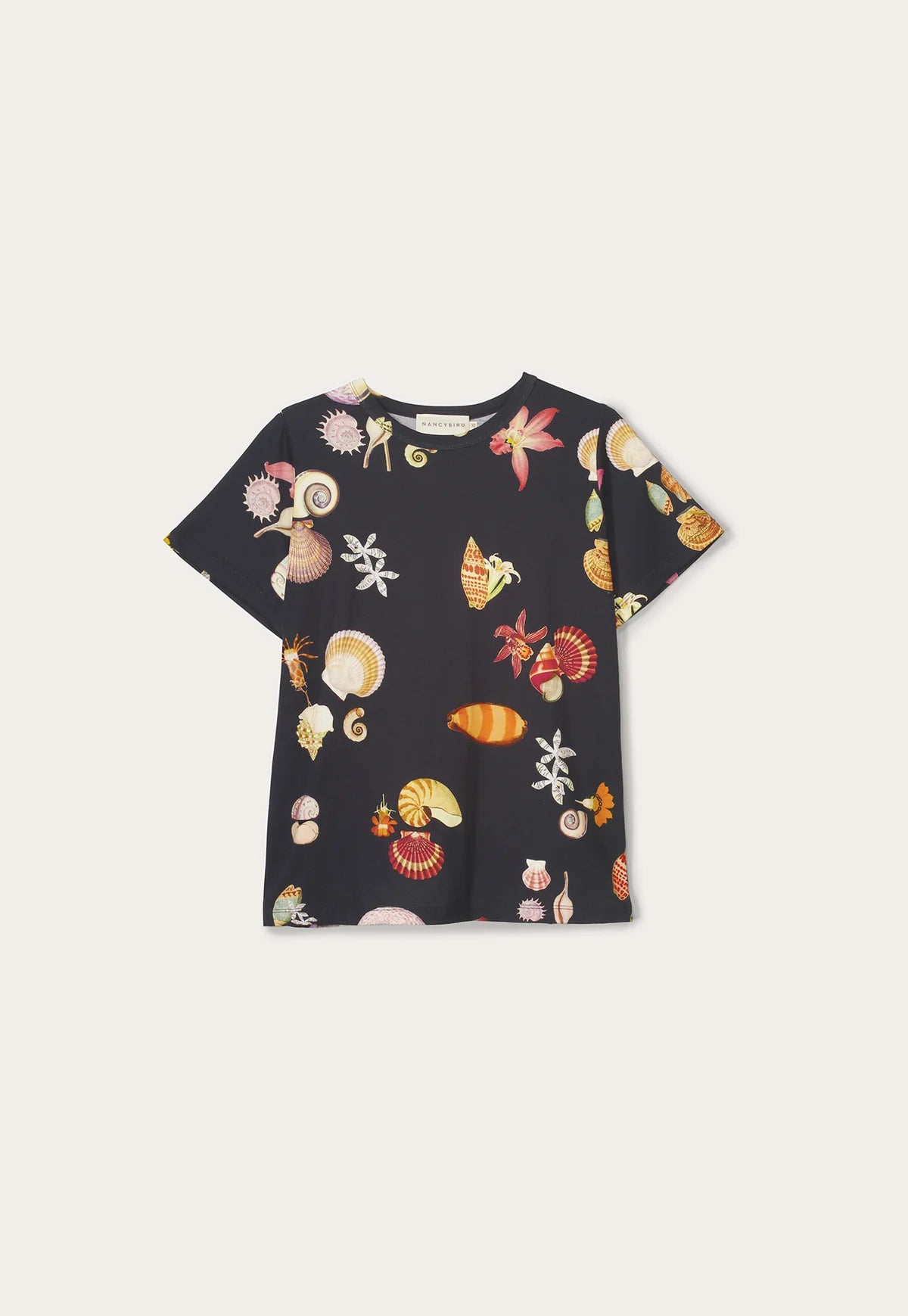 Nancybird Apollo Tee in Charcoal Shell