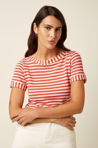 King Louie Boatneck Top Chopito in Summer Fig Stripe