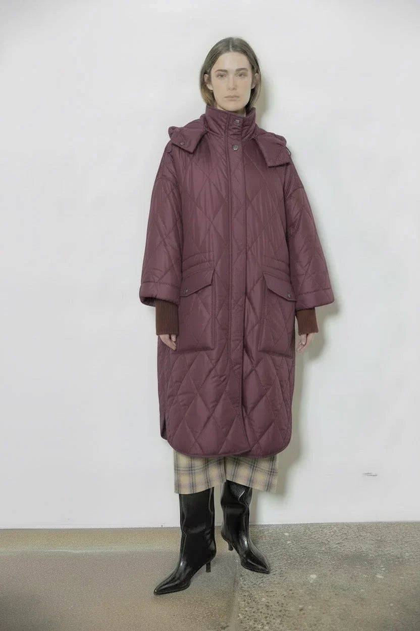 Project AJ117 Neva Quilted Coat - the tartan fox
