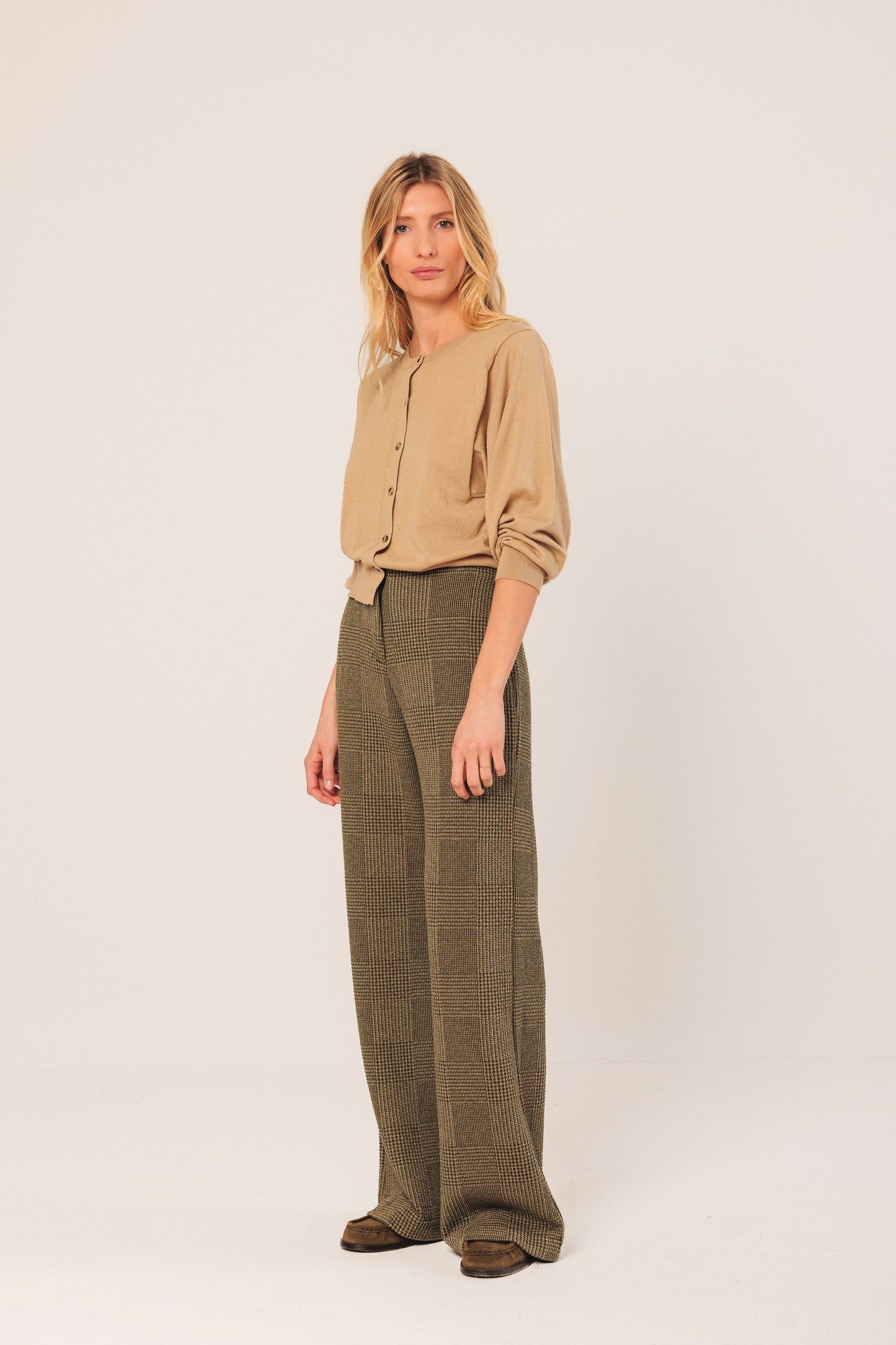 Indi and Cold Double Jacquard Knitted Pants