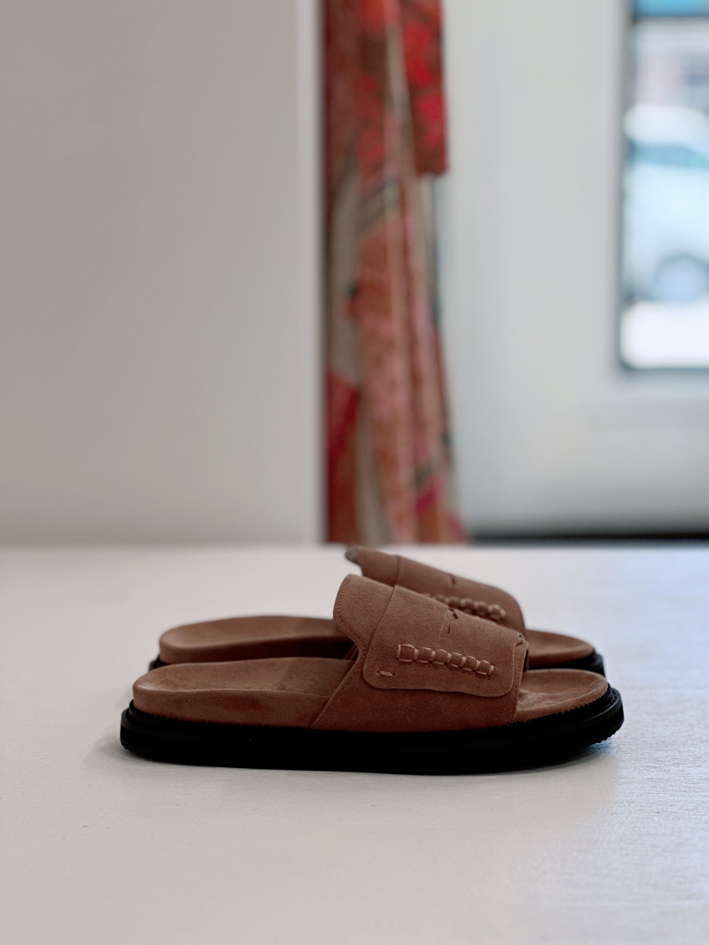 Alias Mae Pari Slide in Mocha Suede