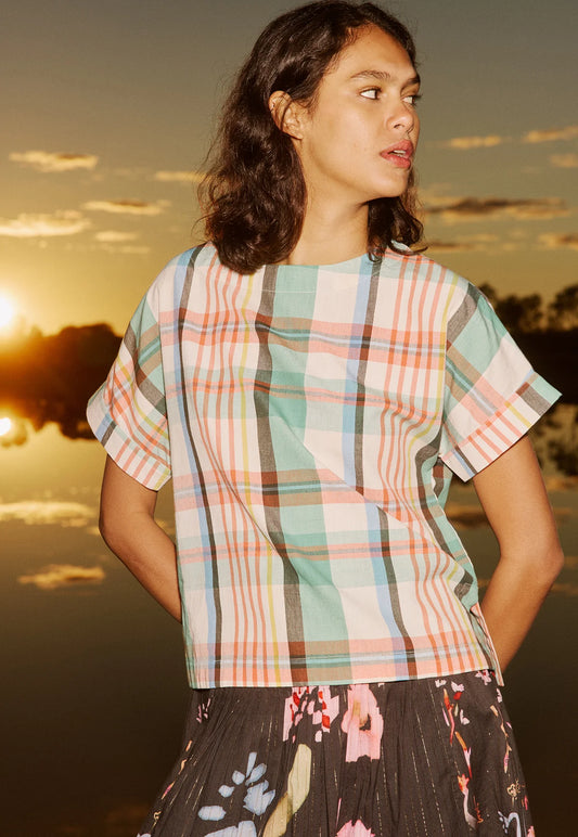 Nancybird Dolman Top, Summer Check