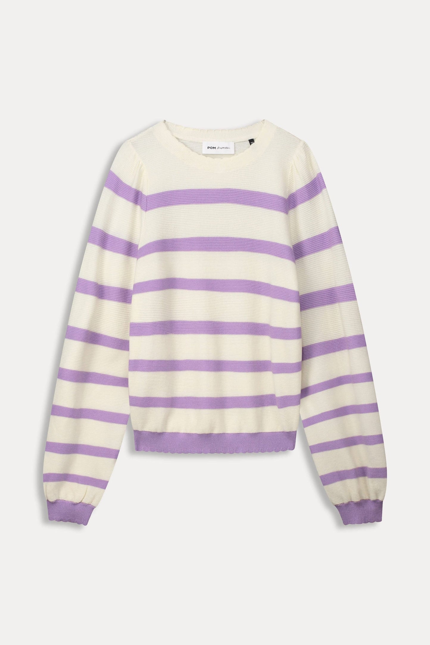 POM Amsterdam Pullover in Purple Stripe