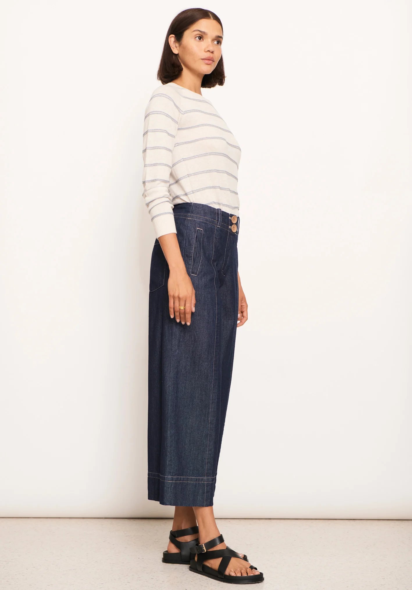 POL Clothing Raydel Denim Pant in Dark Wash