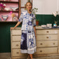 Nancybird Summer Shirt in Lyon Tile