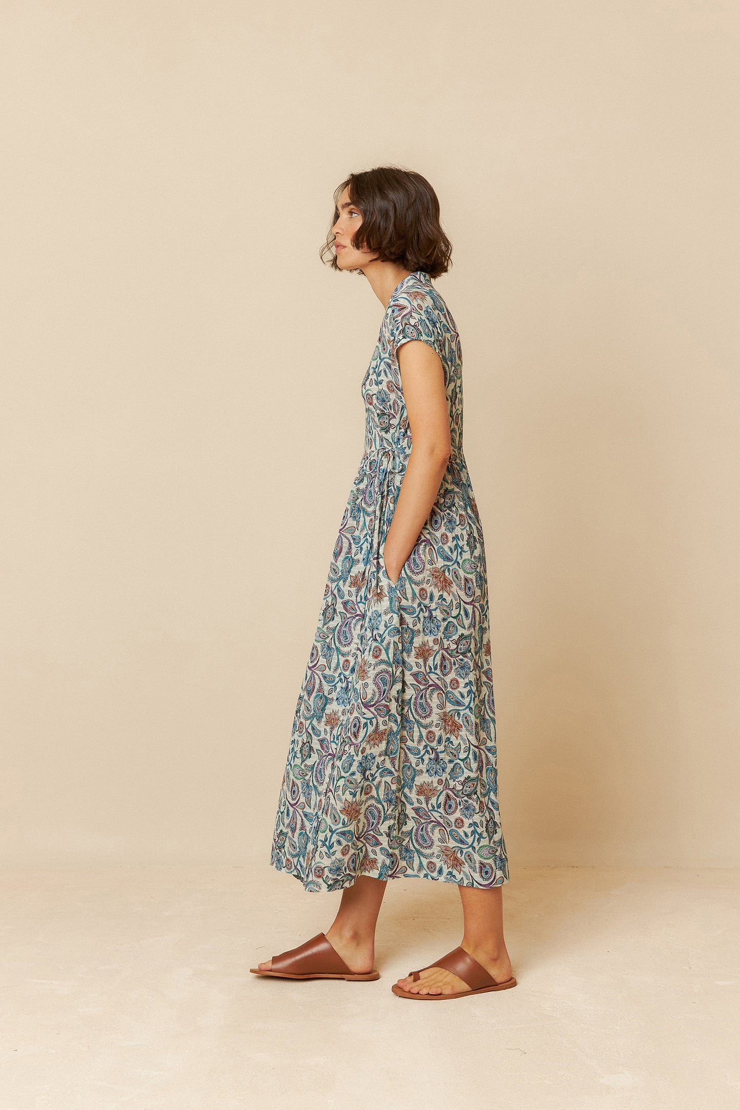 Indi and Cold Paisley Crossover Dress