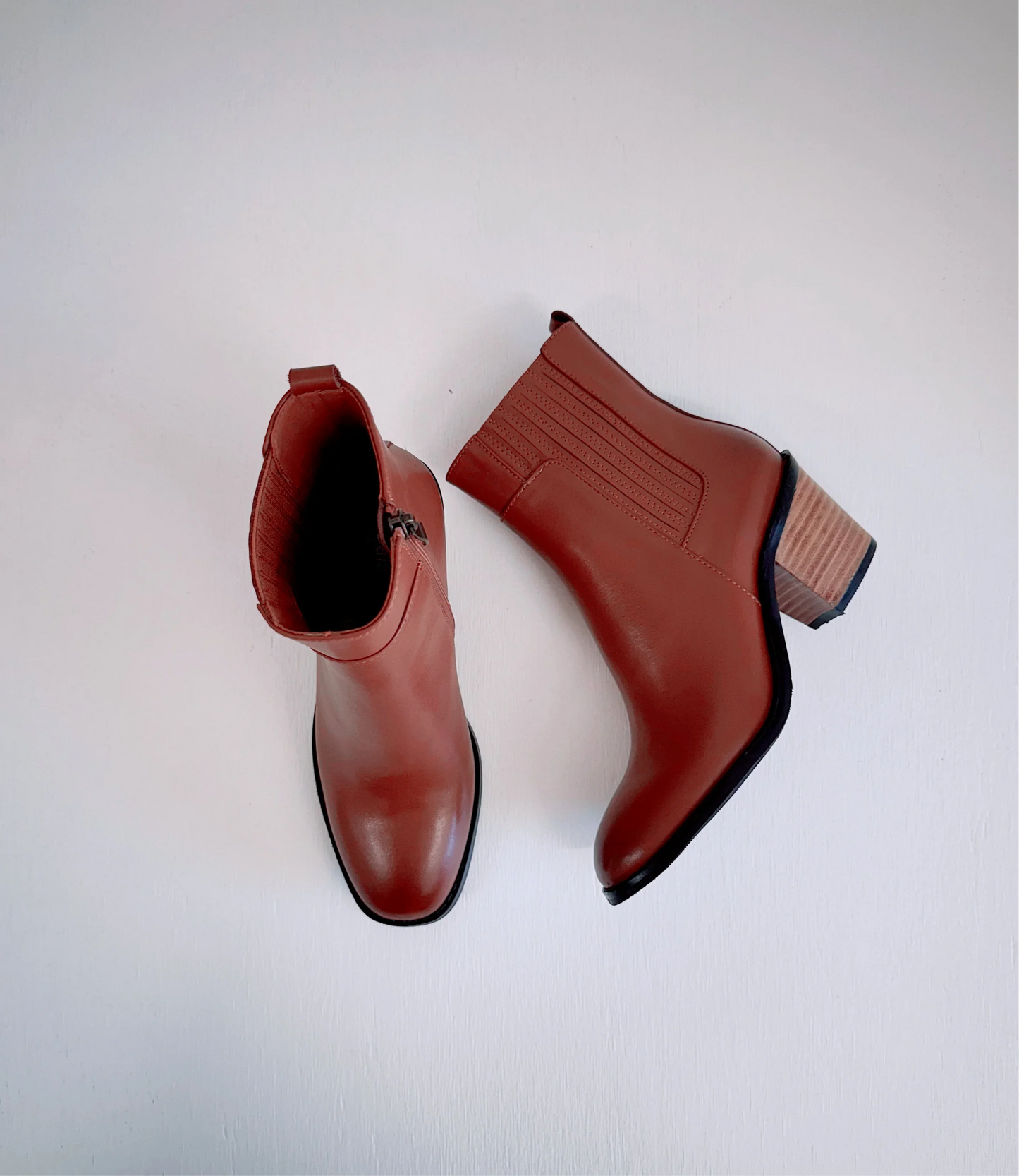 2 Baia Vista MY2366 Ankle Boot in Cuoio - the tartan fox
