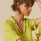 Indi and Cold Shirt Dress in Pistachio