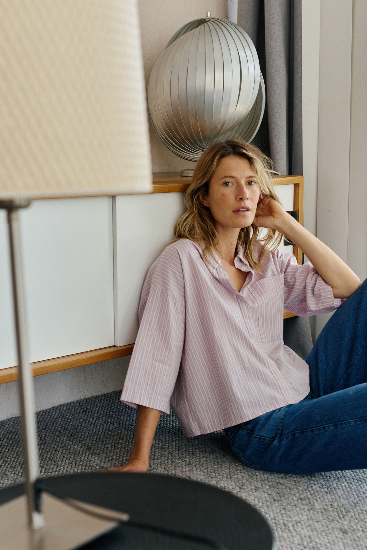 Indi and Cold Boxy Striped Shirt