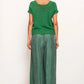 POL Clothing Rig Knit Top in Green