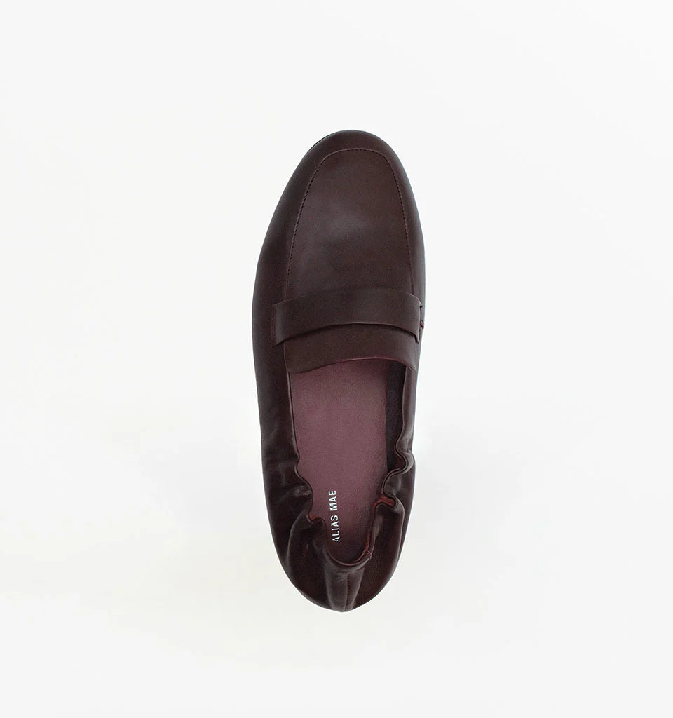 Alias Mae Ives Loafer Burgandy Oily Leather