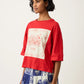 Nancybird Tasmin Boxy Tee in Red Vase