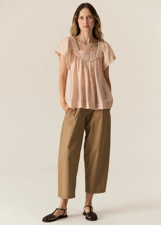 POL Avrid Barrel Pant in Khaki