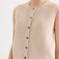 Nude Lucy Frazer Knit Tank in Buff