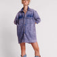 One Teaspoon Purple Rain Nixie Denim Shirt Dress