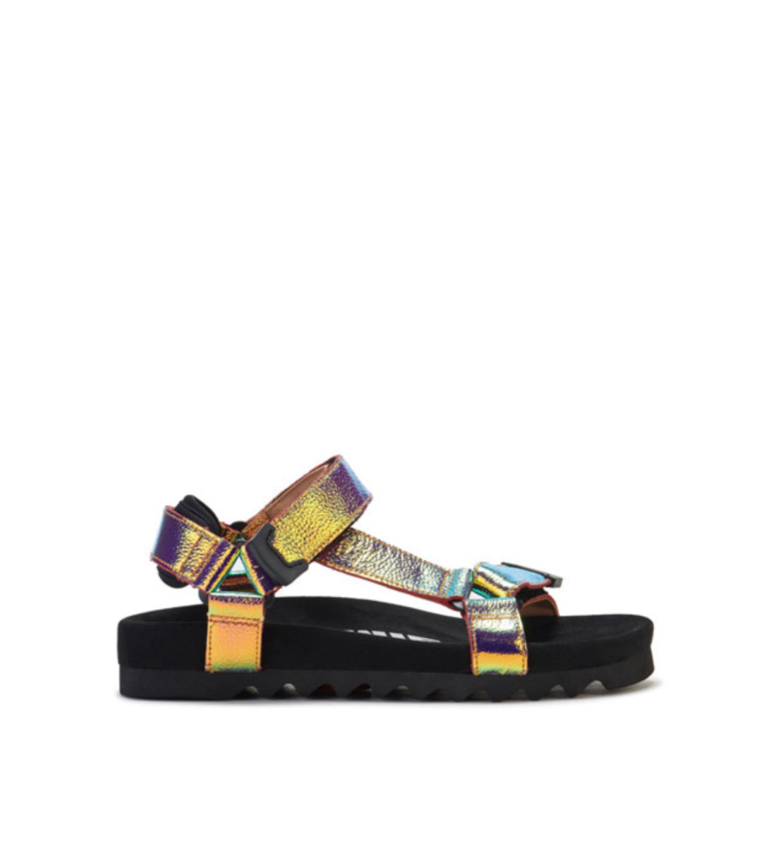 Rollie Sandal Tooth Wedge in Sunset Chrome