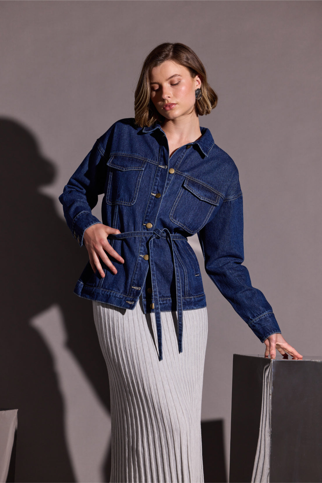 Staple the Label Lennox Denim Jacket in Indigo