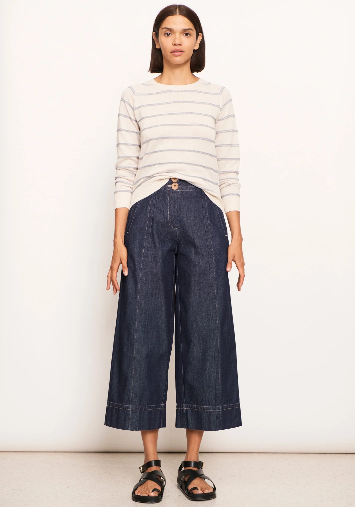 POL Clothing Raydel Denim Pant in Dark Wash