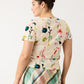 Nancybird Apollo Tee in Watercolour Cream