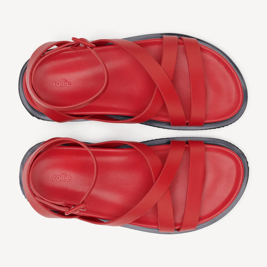 Rollie Mya Sandal in Red Leather