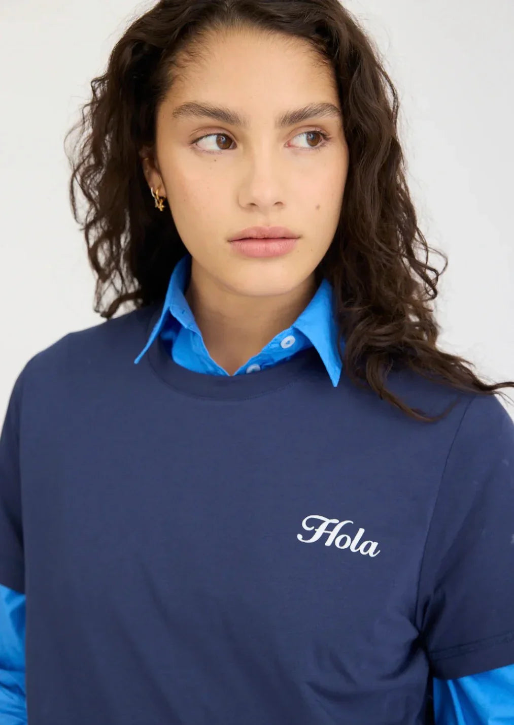 LMND Hola Tee Navy/Ivory