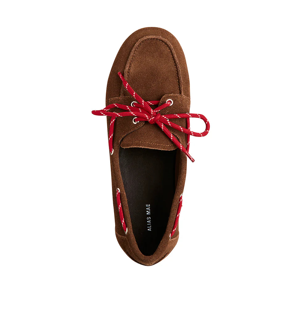 Alias Mae Teddy Laces Shoes in Mocha Suede