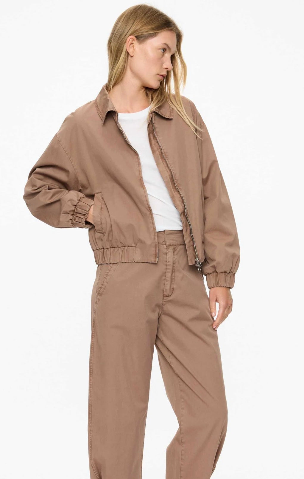 LMND Sienna Bomber Jacket Cocoa