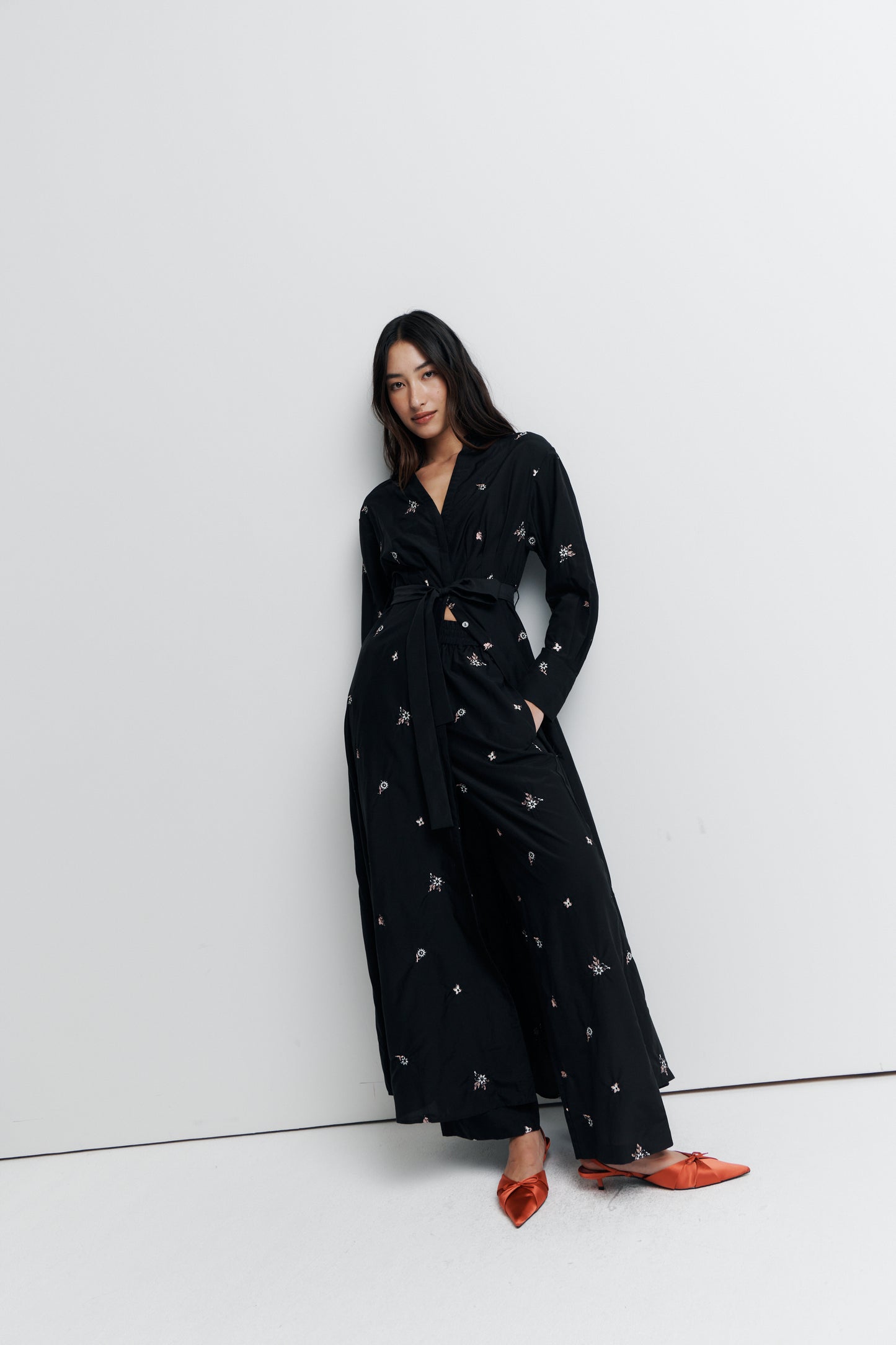 Romy Lola Shirt Dress in Nightshade Bloom