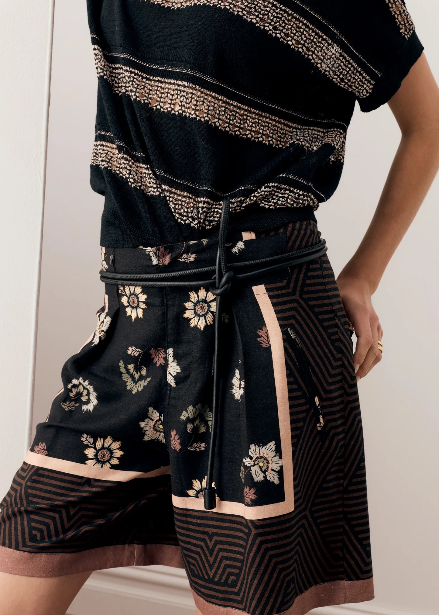 POL Trellis Short in Trellis Scarf Print
