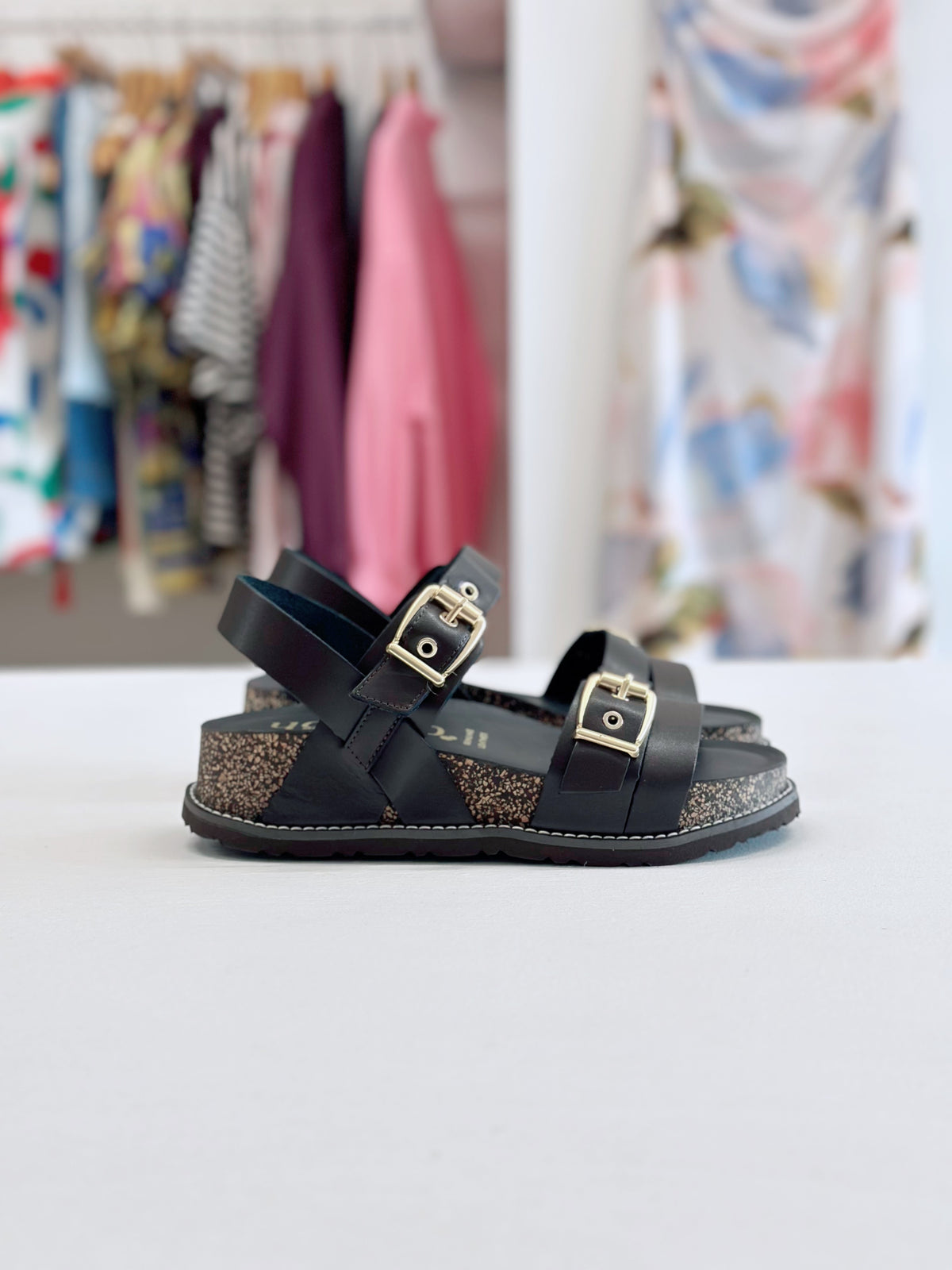 Yokono Oca 263 Platform Sandal in Brown Leather