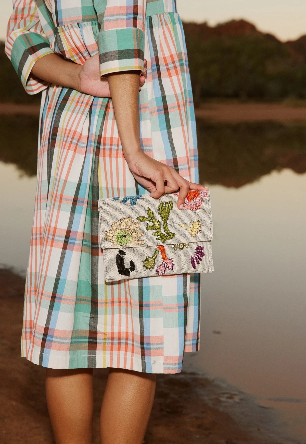 Nancybird Fold Clutch in Watercolour